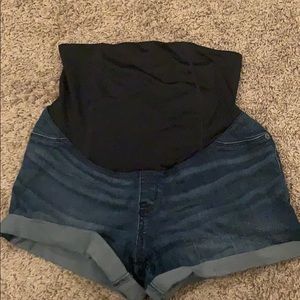 Over The Belly Maternity Shorts
